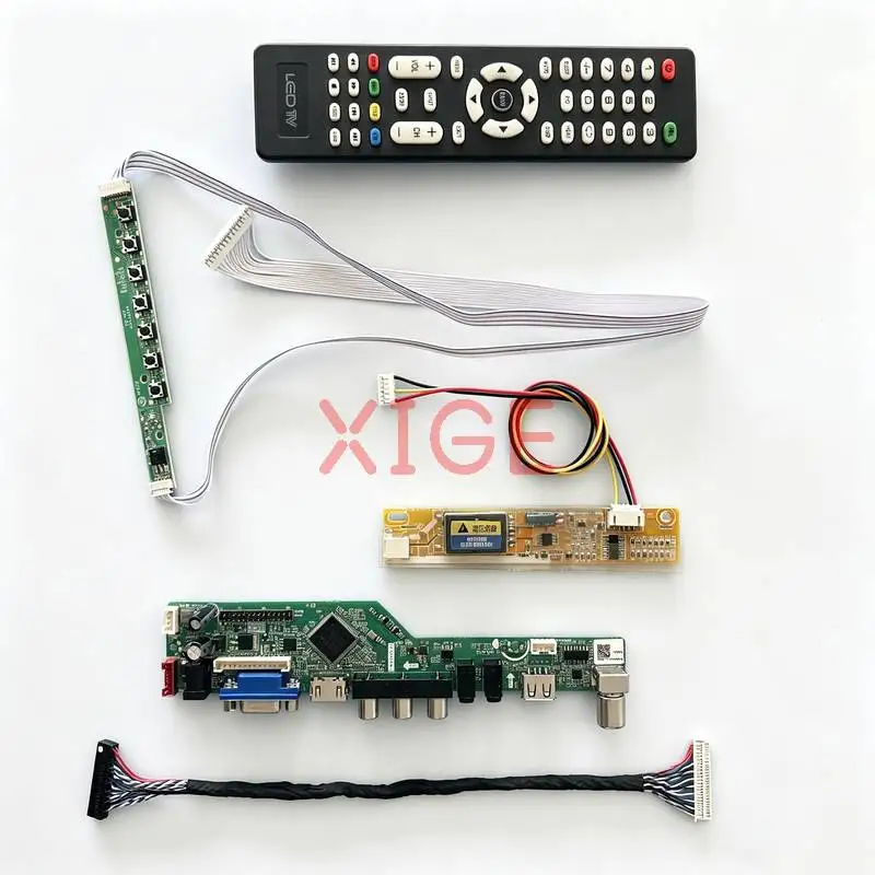 LCD Display Controller Drive Board Fit N141XB N141X7 N141XA N141XC 1024x768 LVDS 30-Pins HDMI+VGA+AV+USB 1-CCFL 1024*768 DIY Kit
LCD Display Controller Drive Board Fit N141XB N141X7 N141XA N141XC 1024x768 LVDS 30-Pins HDMI+VGA+AV+USB 1-CCFL 1024*768 DIY Kit