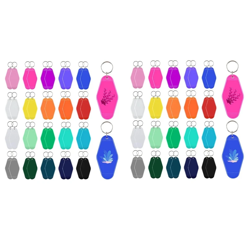 80Pcs Vintage Motel Keychains 20 Colors Hotel Keychains Blank Heat Transfer Ornament For Sublimation Vinyl DIY Making
80Pcs Vintage Motel Keychains 20 Colors Hotel Keychains Blank Heat Transfer Ornament For Sublimation Vinyl DIY Making