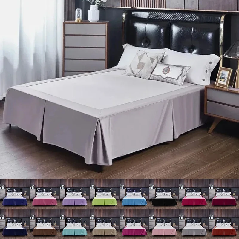 150/180/200cm Solid Colour Brushed Bed Cover Sheet Bed Skirt Home Hotel Bed Skirt Bedspread Double/king/queen/queen Size
150/180/200cm Solid Colour Brushed Bed Cover Sheet Bed Skirt Home Hotel Bed Skirt Bedspread Double/king/queen/queen Size