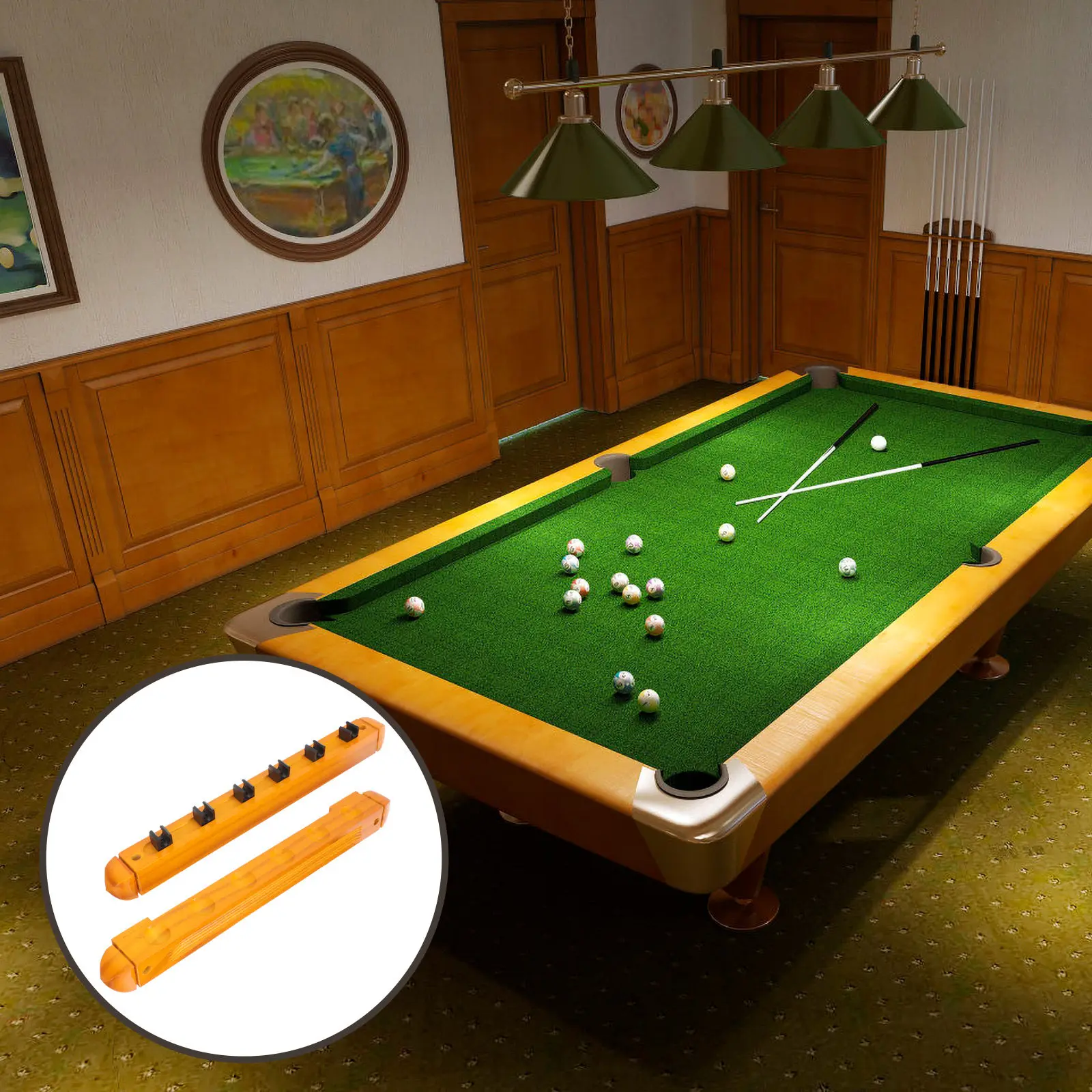 1Set Wall Mounted Multi-Hole Wooden Cue Rack Pool Stick Holder Space Saving Billiard Cue Organizer Decorative Pole Rack
1Set Wall Mounted Multi-Hole Wooden Cue Rack Pool Stick Holder Space Saving Billiard Cue Organizer Decorative Pole Rack