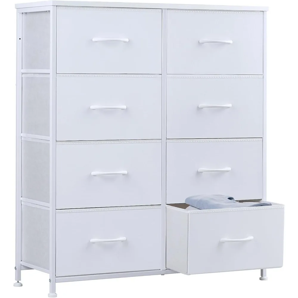 Drawer Organizer Storage Drawers for Bedroom, Fabric Storage Tower with 8 Drawers, Chest of Drawers with Steel Frame, Wood Top
Drawer Organizer Storage Drawers for Bedroom, Fabric Storage Tower with 8 Drawers, Chest of Drawers with Steel Frame, Wood Top