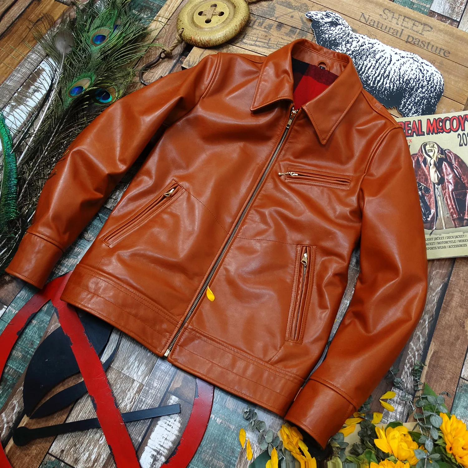 Men's Leather Jaet Mulehland Honey Wax Calfskin ort Sle Faion Urban Fit Zipper Closure Casual Leisure Japanese Retro
Men's Leather Jaet Mulehland Honey Wax Calfskin ort Sle Faion Urban Fit Zipper Closure Casual Leisure Japanese Retro