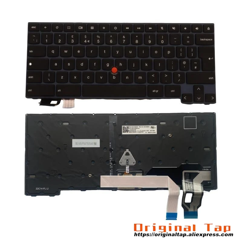 UK English Keyboard for Lenovo Thinkpad C14 Gen 1 Chromebook 5N21E09428 5N21E09428 5N21E09465
UK English Keyboard for Lenovo Thinkpad C14 Gen 1 Chromebook 5N21E09428 5N21E09428 5N21E09465
