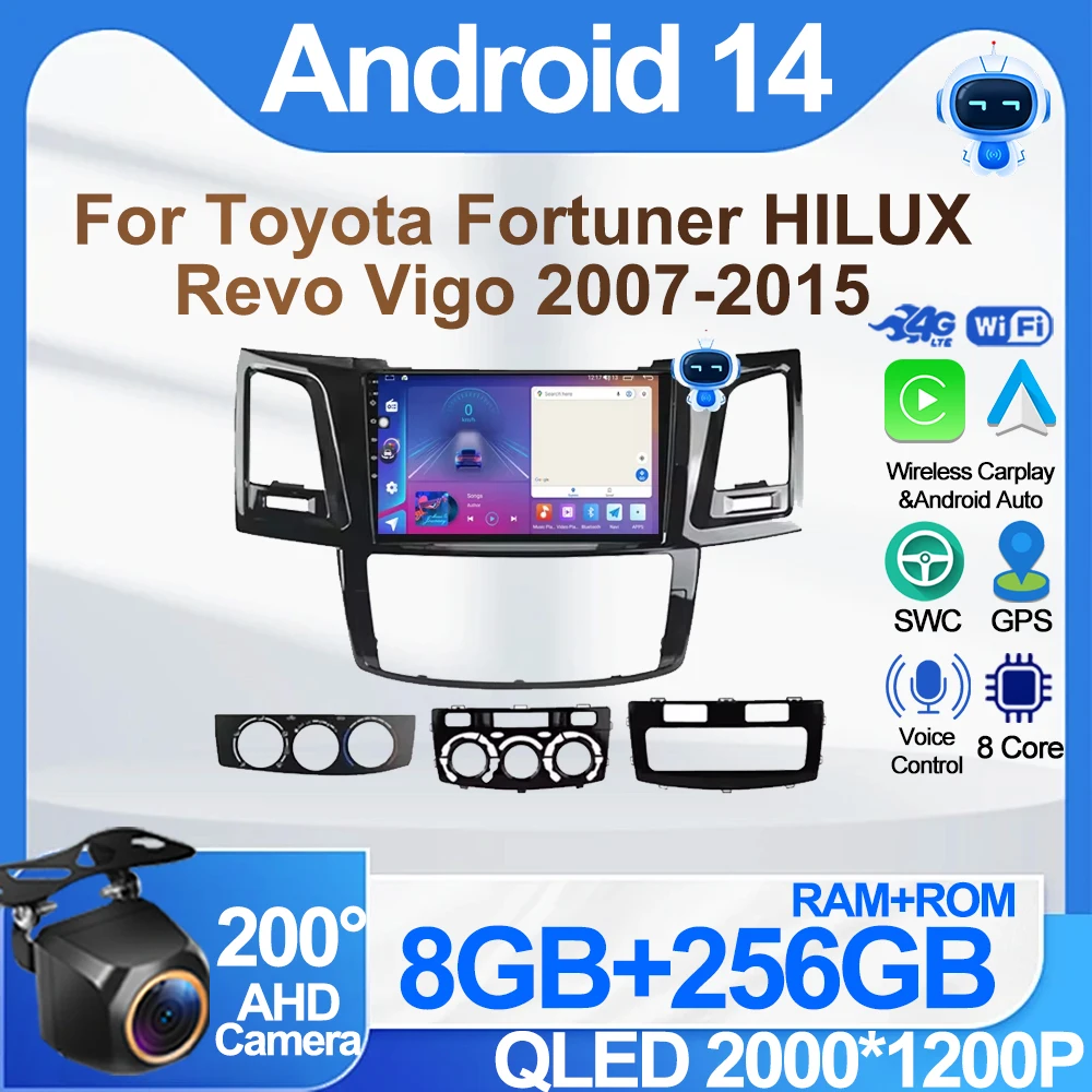 Автомобильное радио Android 14, для Toyota Fortuner HILUX Revo Vigo 2007-2015, Android Auto, GPS-навигация, беспроводной экран Carplay, автомобиль
Автомобильное радио Android 14, для Toyota Fortuner HILUX Revo Vigo 2007-2015, Android Auto, GPS-навигация, беспроводной экран Carplay, автомобиль