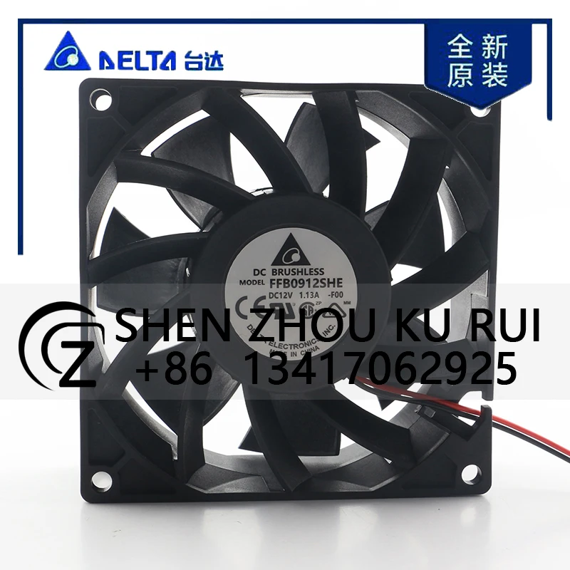 Delta 24V 48V DC12V 1.13A AC EC 9038 90X90X38MM 9CM Server High air Capacity Chassis Dual Ball Violent FFB0912SHE-F00 Coolingfan
Delta 24V 48V DC12V 1.13A AC EC 9038 90X90X38MM 9CM Server High air Capacity Chassis Dual Ball Violent FFB0912SHE-F00 Coolingfan