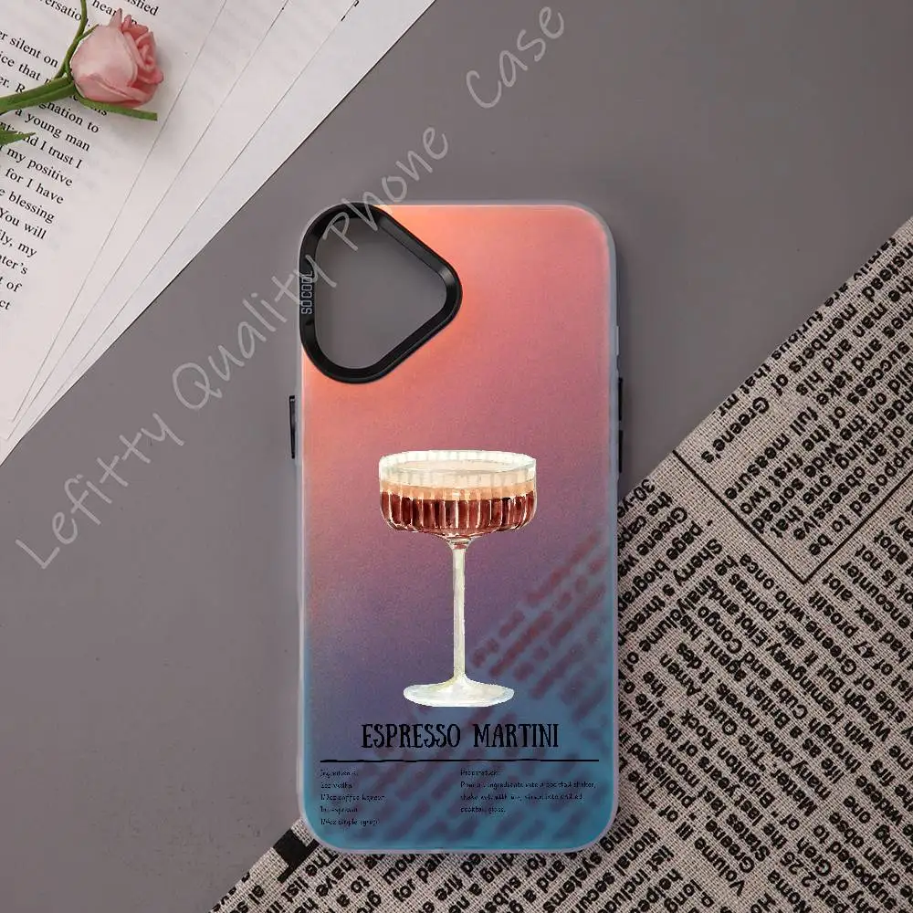 Liquor Cocktail Wine Introduction Phone Case For IPhone 16 15 14 13 12 11 Pro Max Matte Aurora Multicolor Laser Gradient Funda
Liquor Cocktail Wine Introduction Phone Case For IPhone 16 15 14 13 12 11 Pro Max Matte Aurora Multicolor Laser Gradient Funda