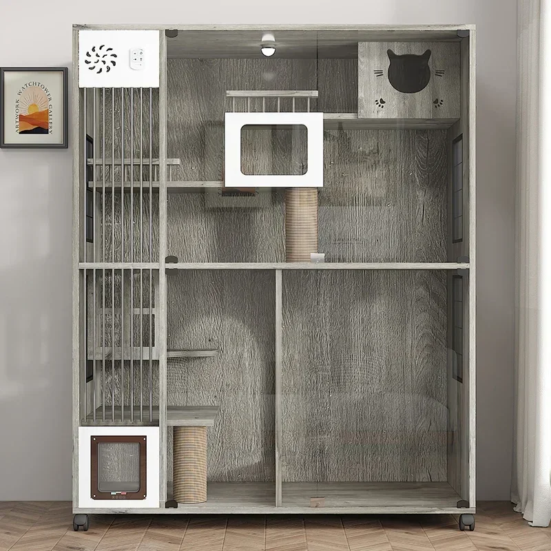 -Cat Villa Solid Wood Cage Home Indoor House Super Free Space Cabinet
-Cat Villa Solid Wood Cage Home Indoor House Super Free Space Cabinet