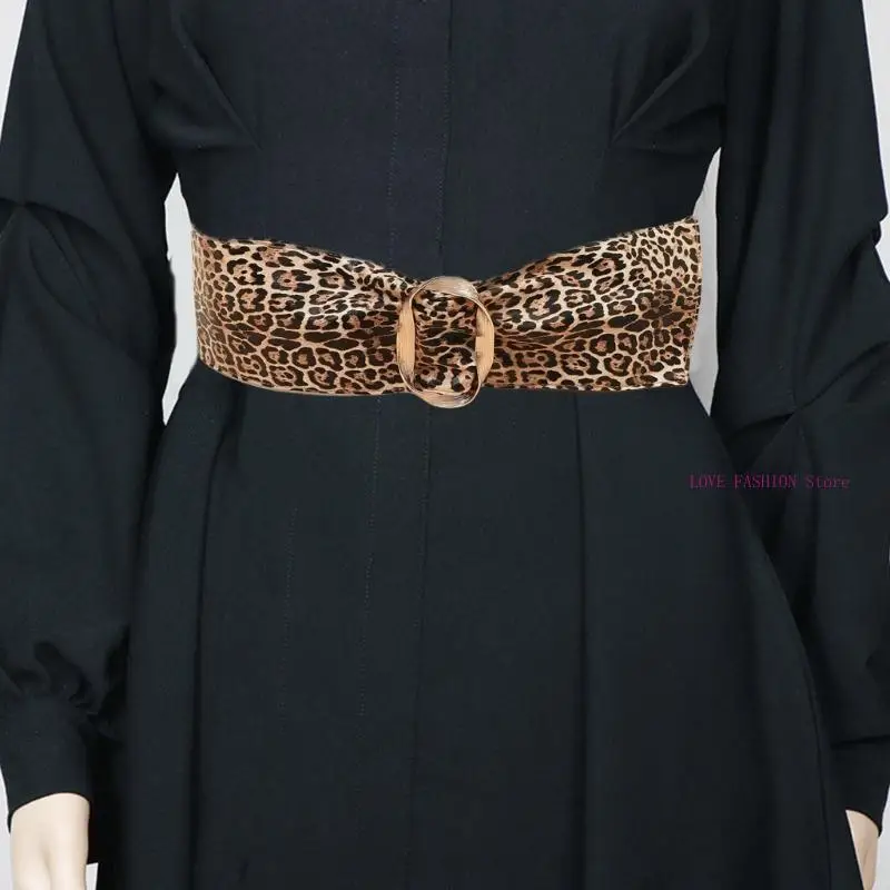 Leopard Pattern Waistband Popular Belt Elegant Wide Belt for Sweater Dresses Y166
Leopard Pattern Waistband Popular Belt Elegant Wide Belt for Sweater Dresses Y166