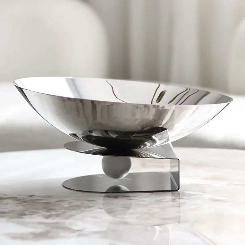 Luxury Metal Semi-circular Vertical Fruit Tray, Stainless Steel High Footed Snack Storage Tray, Dining Table Decoration Ornament
Luxury Metal Semi-circular Vertical Fruit Tray, Stainless Steel High Footed Snack Storage Tray, Dining Table Decoration Ornament