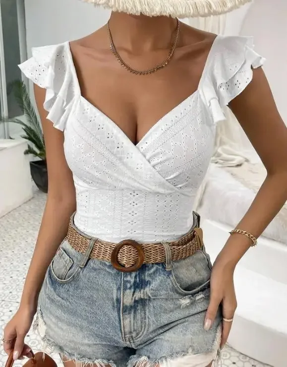 2026 Summer New Women's Sexy Elegant Short Jumpsuit Female Daily Clothing Fashion Deep V Slimming Bodysuits
2026 Summer New Women's Sexy Elegant Short Jumpsuit Female Daily Clothing Fashion Deep V Slimming Bodysuits
