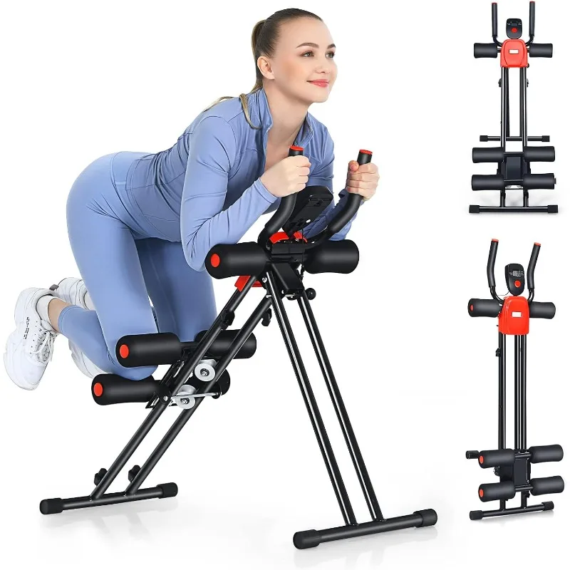 Goplus Foldable Core Abdominal Trainer, AB Workout Machine Exercise Equipment with 3 Adjustable Levels, LCD Display
Goplus Foldable Core Abdominal Trainer, AB Workout Machine Exercise Equipment with 3 Adjustable Levels, LCD Display