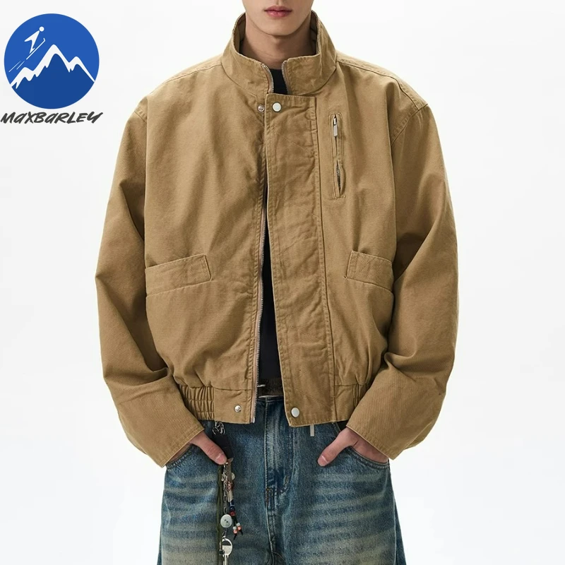 Maxbarley American Retro Baseball Jacket Men Autumn 2025 Riding Multi Pocket stand Collar Windproof Jacket Designer Bomber Coat
Maxbarley American Retro Baseball Jacket Men Autumn 2025 Riding Multi Pocket stand Collar Windproof Jacket Designer Bomber Coat