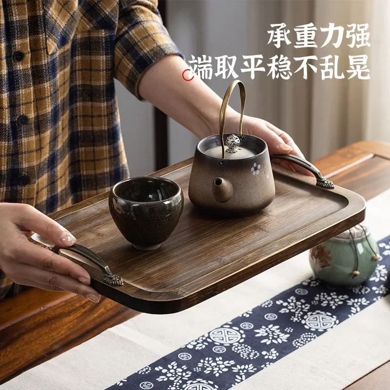 Retro full bamboo tea tray rectangular dry brewed tea water tray Chinese home restaurant hotel handle tea set tray
Retro full bamboo tea tray rectangular dry brewed tea water tray Chinese home restaurant hotel handle tea set tray