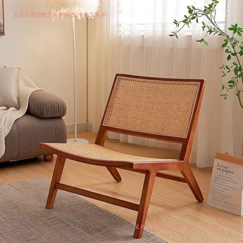 Sofa Chair Solid Wood Rattan Recliner Leisure Home Homestay Single Lazy Sofa Balcony Living Room
Sofa Chair Solid Wood Rattan Recliner Leisure Home Homestay Single Lazy Sofa Balcony Living Room
