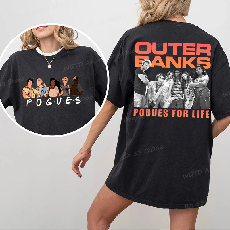 Горячие футболки Outer Banks Pogue For Life с принтом для женщин, летние футболки с короткими рукавами для ТВ-шоу, хлопковые топы, женские футболки большого размера
Горячие футболки Outer Banks Pogue For Life с принтом для женщин, летние футболки с короткими рукавами для ТВ-шоу, хлопковые топы, женские футболки большого размера