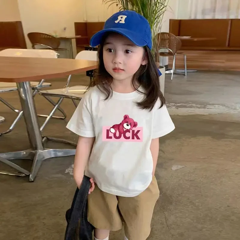 New Arrival Kids Cotton Kids Short Sleeve T-Shirt Cute Girls Y2K Luxury Street Loose Casual Tops Girls Tees Tiki Shirt
New Arrival Kids Cotton Kids Short Sleeve T-Shirt Cute Girls Y2K Luxury Street Loose Casual Tops Girls Tees Tiki Shirt