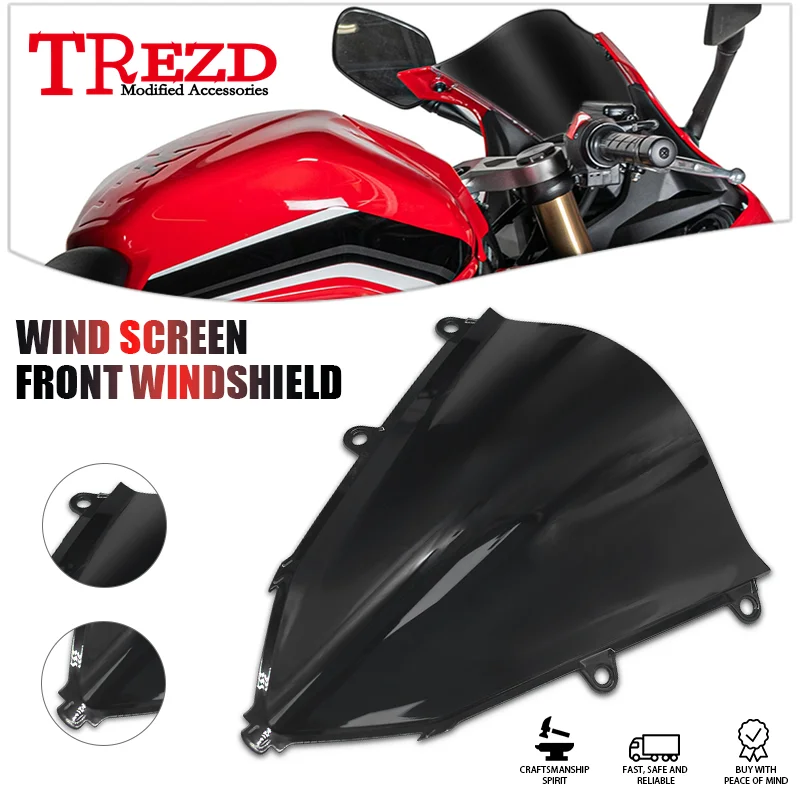 Front Windshield Windscreen For CBR650R CBR400R CBR 650R 400R 2019-2024 Motorcycle Fairing Wind Shield Screen Deflector cbr650r
Front Windshield Windscreen For CBR650R CBR400R CBR 650R 400R 2019-2024 Motorcycle Fairing Wind Shield Screen Deflector cbr650r