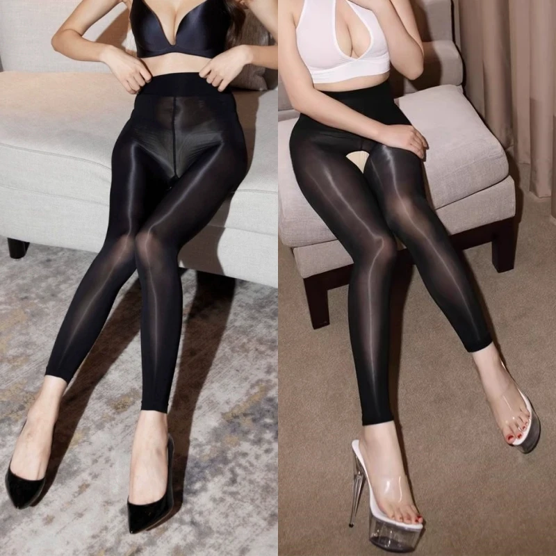 M XL Plus Size 10D Oil Shiny Transparent Tights Sexy Footless Open Crotch Pantyhose Glossy Anti Hook Stockings Party Hosiery
M XL Plus Size 10D Oil Shiny Transparent Tights Sexy Footless Open Crotch Pantyhose Glossy Anti Hook Stockings Party Hosiery