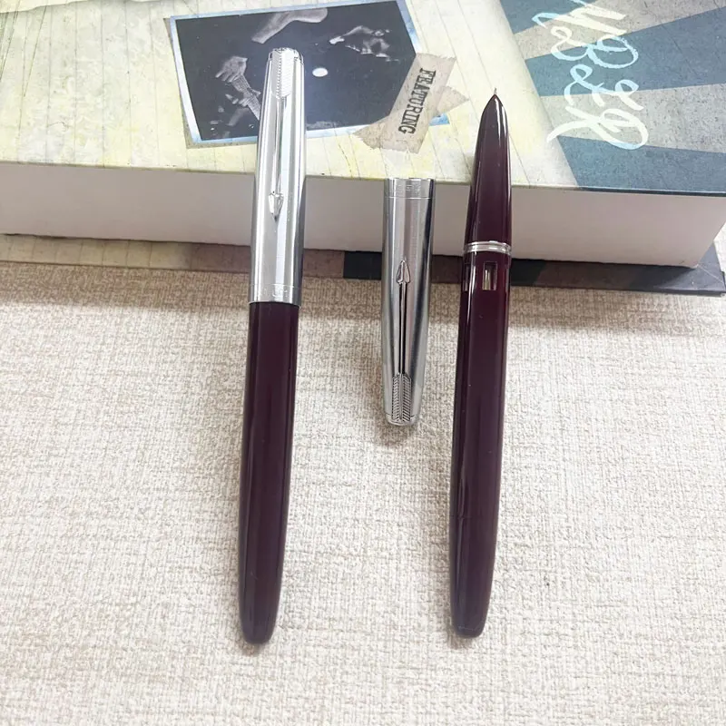 Wingsung 601 Press Piston Fountain Pen Iridium EF/F Nib Steel Cap Vacumatic Resin Ink Pen School Stationery Supplies
Wingsung 601 Press Piston Fountain Pen Iridium EF/F Nib Steel Cap Vacumatic Resin Ink Pen School Stationery Supplies