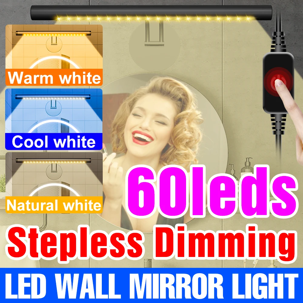 LED Wall Sconce Lamp USB Makeup Table Mirror Light Fixture Bathroom Vanity LED Lighting For Home Decoration Bedroom Nightlight
LED Wall Sconce Lamp USB Makeup Table Mirror Light Fixture Bathroom Vanity LED Lighting For Home Decoration Bedroom Nightlight