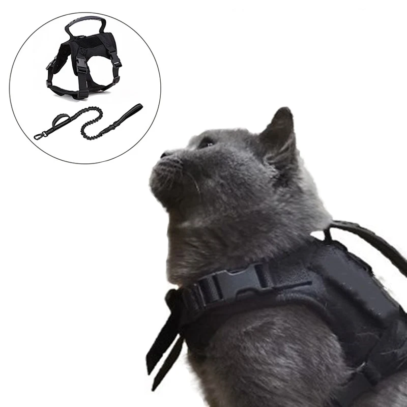 Tactical Cat Harness Vest Nylon Military Training K9 Service Adjustable Cat Puppy Harness Leash Set Small Dog Walking Lead Leash
Tactical Cat Harness Vest Nylon Military Training K9 Service Adjustable Cat Puppy Harness Leash Set Small Dog Walking Lead Leash