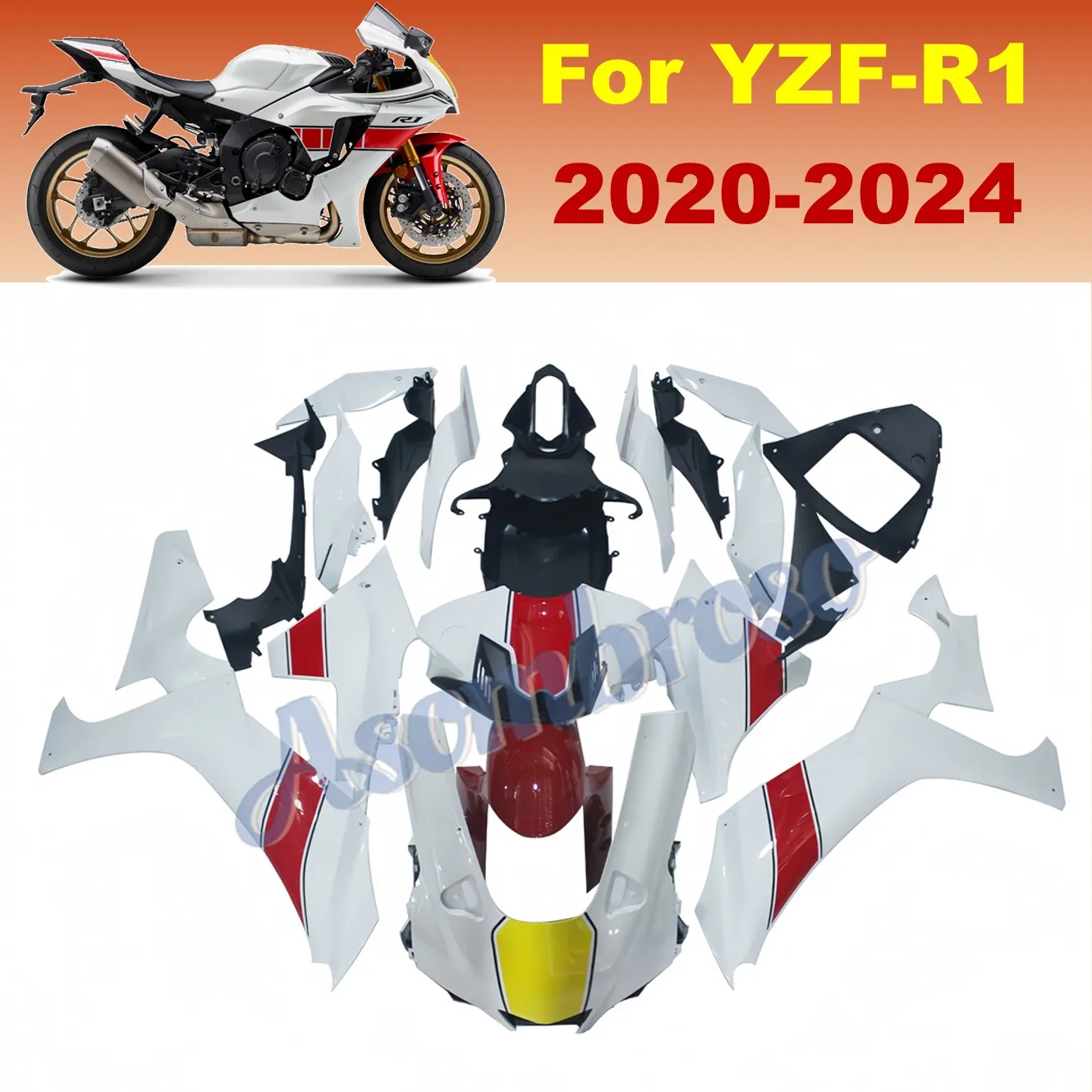 For Yamaha R1 2020-2025 ABS Injection Body Fairing kit YZF1000 YZF-R1 2021 2022 2023 2024 Motorcycle Aftermarket Replacement
For Yamaha R1 2020-2025 ABS Injection Body Fairing kit YZF1000 YZF-R1 2021 2022 2023 2024 Motorcycle Aftermarket Replacement