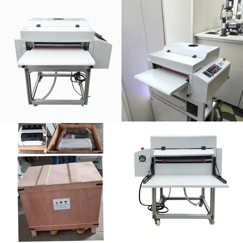 AP01 New Semi-Automatic UV Curing Machine Polishing Machine Paper Coating Machine for UV Coating and Finishing
AP01 New Semi-Automatic UV Curing Machine Polishing Machine Paper Coating Machine for UV Coating and Finishing
