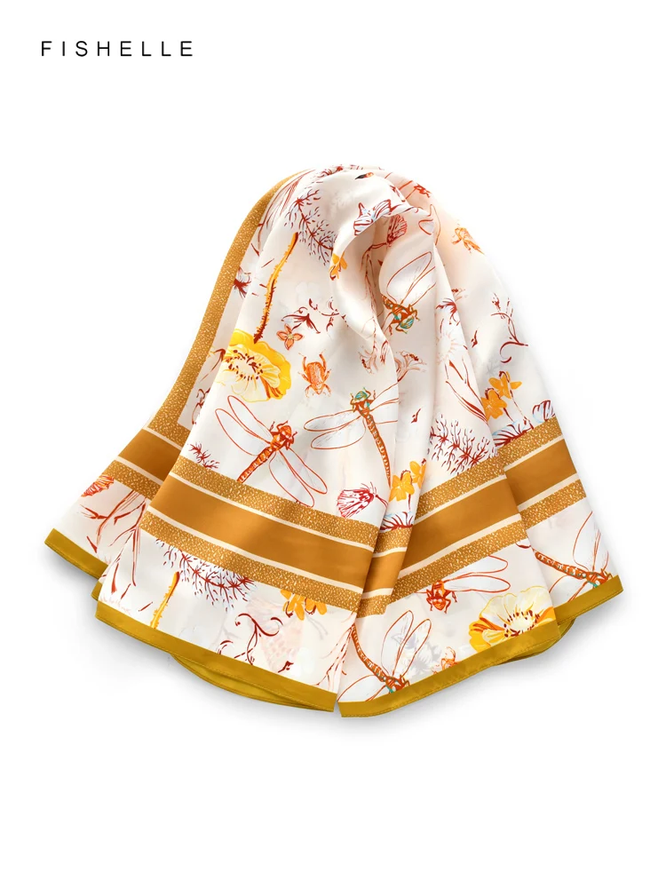 Golden Garden 100% Silk Scarf Female Shawl Wrap Bandana Hijab Headband Square Kerchief Luxury Lady Gifts 90CM Satin Silk
Golden Garden 100% Silk Scarf Female Shawl Wrap Bandana Hijab Headband Square Kerchief Luxury Lady Gifts 90CM Satin Silk