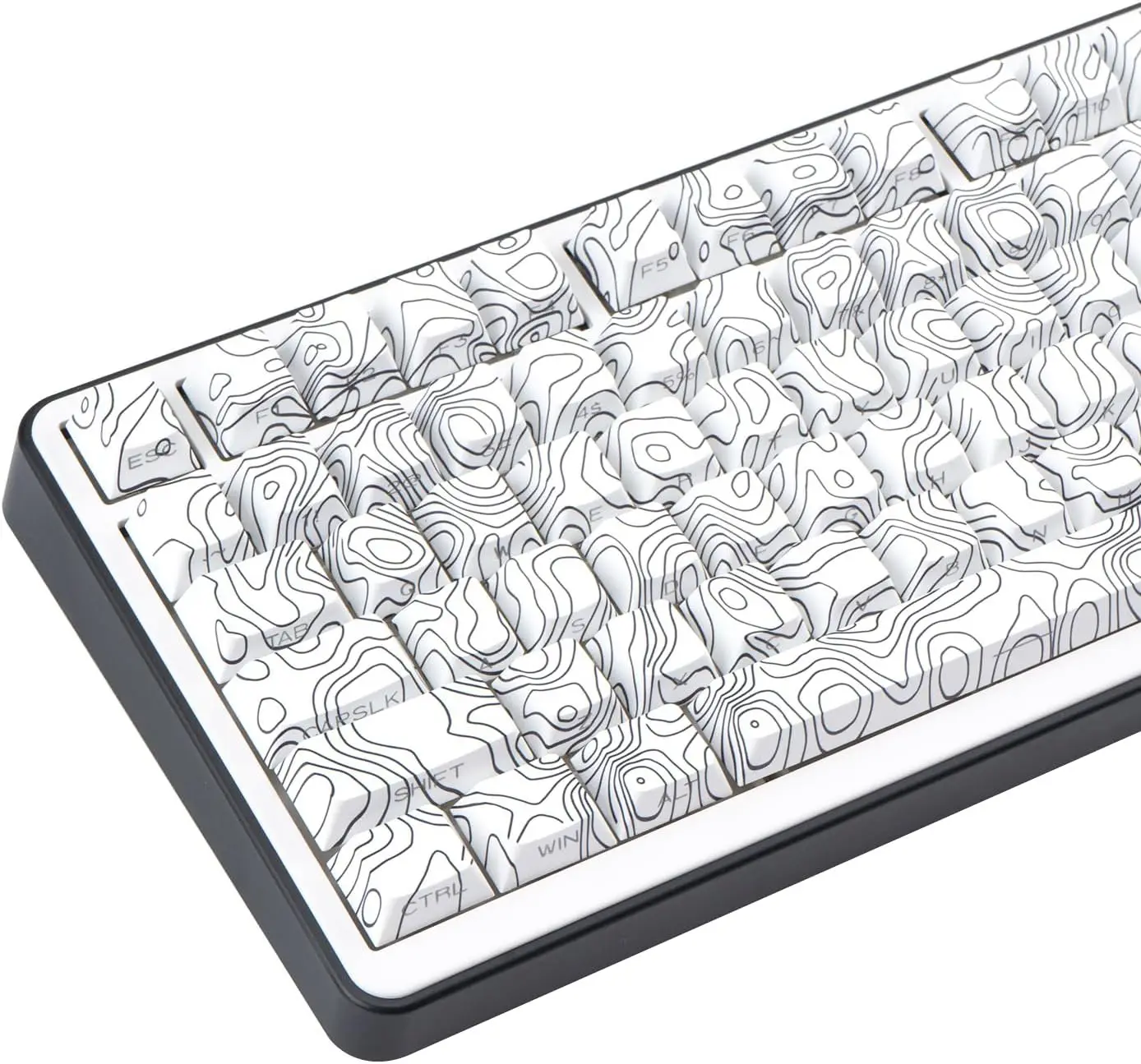 Shine Through White Topographic Keycaps Set Dye Sublimation Custom Keycap for Mechanical Gaming Keyboard 131 Keys
Shine Through White Topographic Keycaps Set Dye Sublimation Custom Keycap for Mechanical Gaming Keyboard 131 Keys