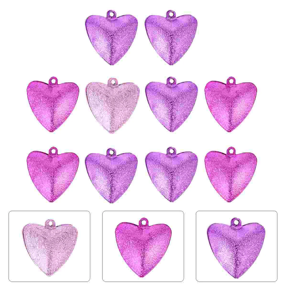 10 Pcs Heart Shape Iron Bells Decorative Hanging naments Colorful Jewelry Making Necklace Bracelet Key Chain Bell Charm
10 Pcs Heart Shape Iron Bells Decorative Hanging naments Colorful Jewelry Making Necklace Bracelet Key Chain Bell Charm