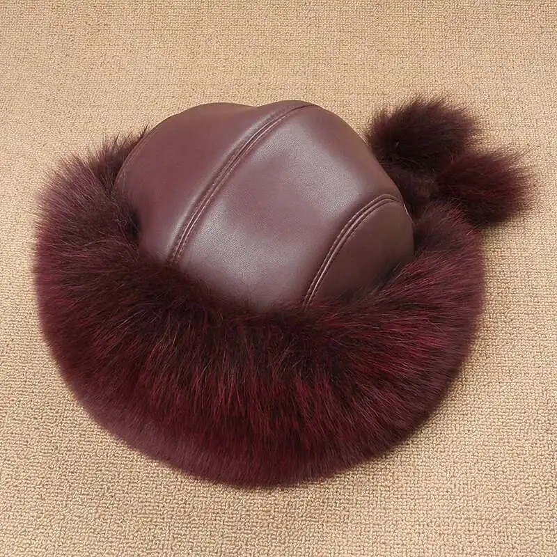 Real Fox Fur Hat Winter Thickened Windproof Hats For Women Russians Fashion Princess Hat With Ear Protector Natural Fox Fur Cap
Real Fox Fur Hat Winter Thickened Windproof Hats For Women Russians Fashion Princess Hat With Ear Protector Natural Fox Fur Cap