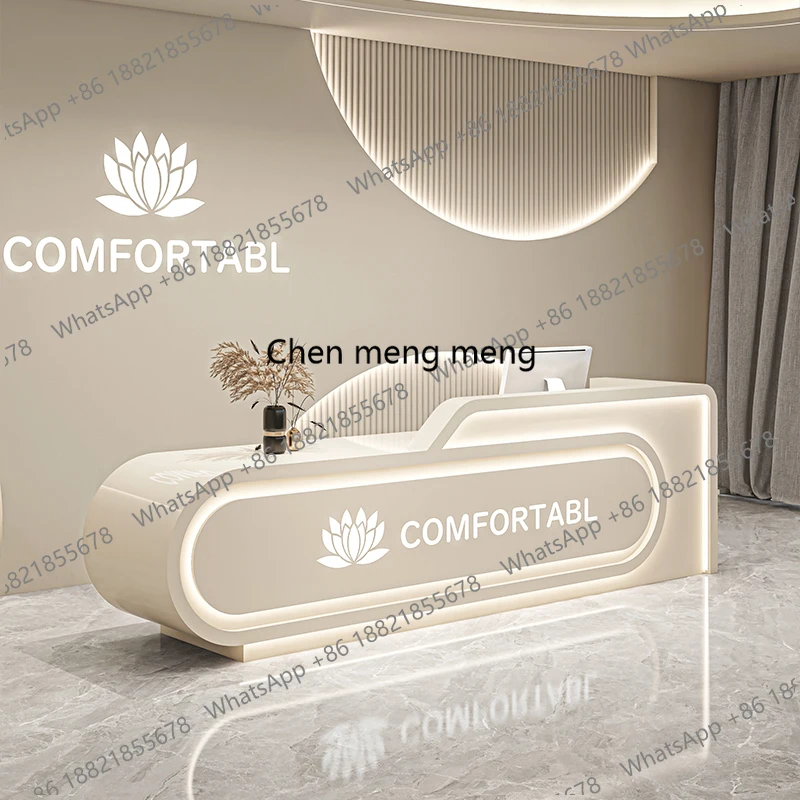 Beauty Salon Cashier Clothing Store Waiting Table Arc Reception Counter Beauty Salon Business Hall Business Industrial Furniture
Beauty Salon Cashier Clothing Store Waiting Table Arc Reception Counter Beauty Salon Business Hall Business Industrial Furniture