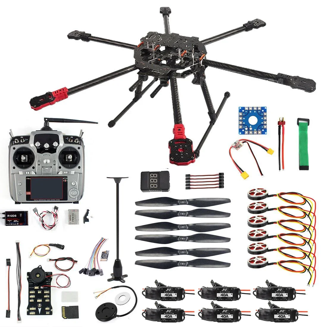 Полный комплект Hexacopter GPS Drone ARF Aircraft Kit Tarot FY690S Рама 750KV Двигатель PIX 2.4.8 32-битный контроллер полета
Полный комплект Hexacopter GPS Drone ARF Aircraft Kit Tarot FY690S Рама 750KV Двигатель PIX 2.4.8 32-битный контроллер полета