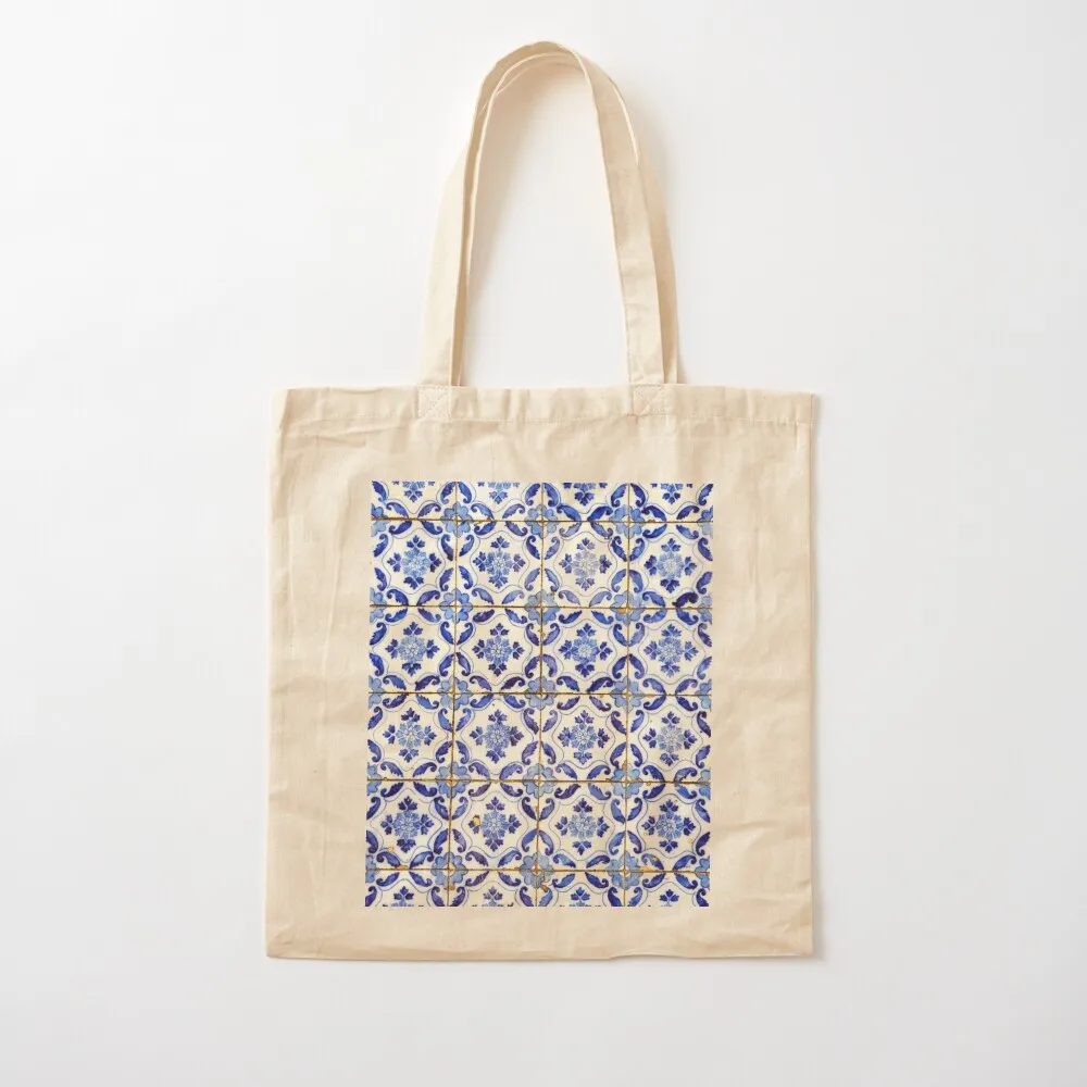 Portuguese tiles. Blue flowers and leaves Tote Bag the tote bag Women's handbag
Portuguese tiles. Blue flowers and leaves Tote Bag the tote bag Women's handbag