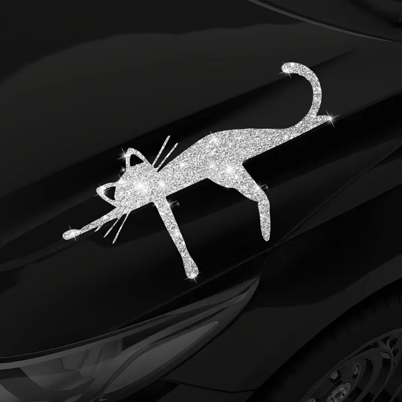Sparkly Cat Car Sticker, Bling Rhinestone Cat Decal for Cars
Sparkly Cat Car Sticker, Bling Rhinestone Cat Decal for Cars