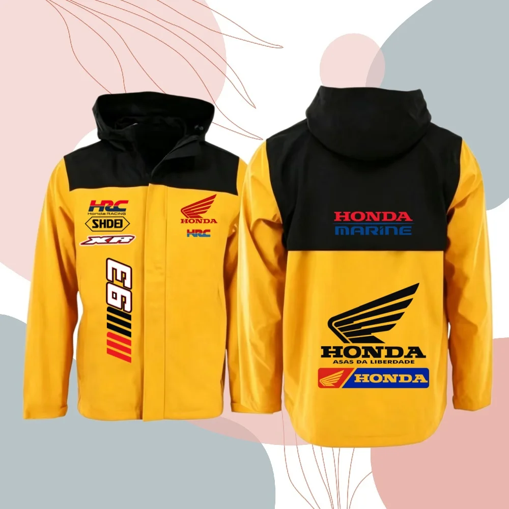 White Black Honda Racing Jacket with Wing Logo Windproof Stand Collar Motorcycle Sportswear for Men Women
White Black Honda Racing Jacket with Wing Logo Windproof Stand Collar Motorcycle Sportswear for Men Women
