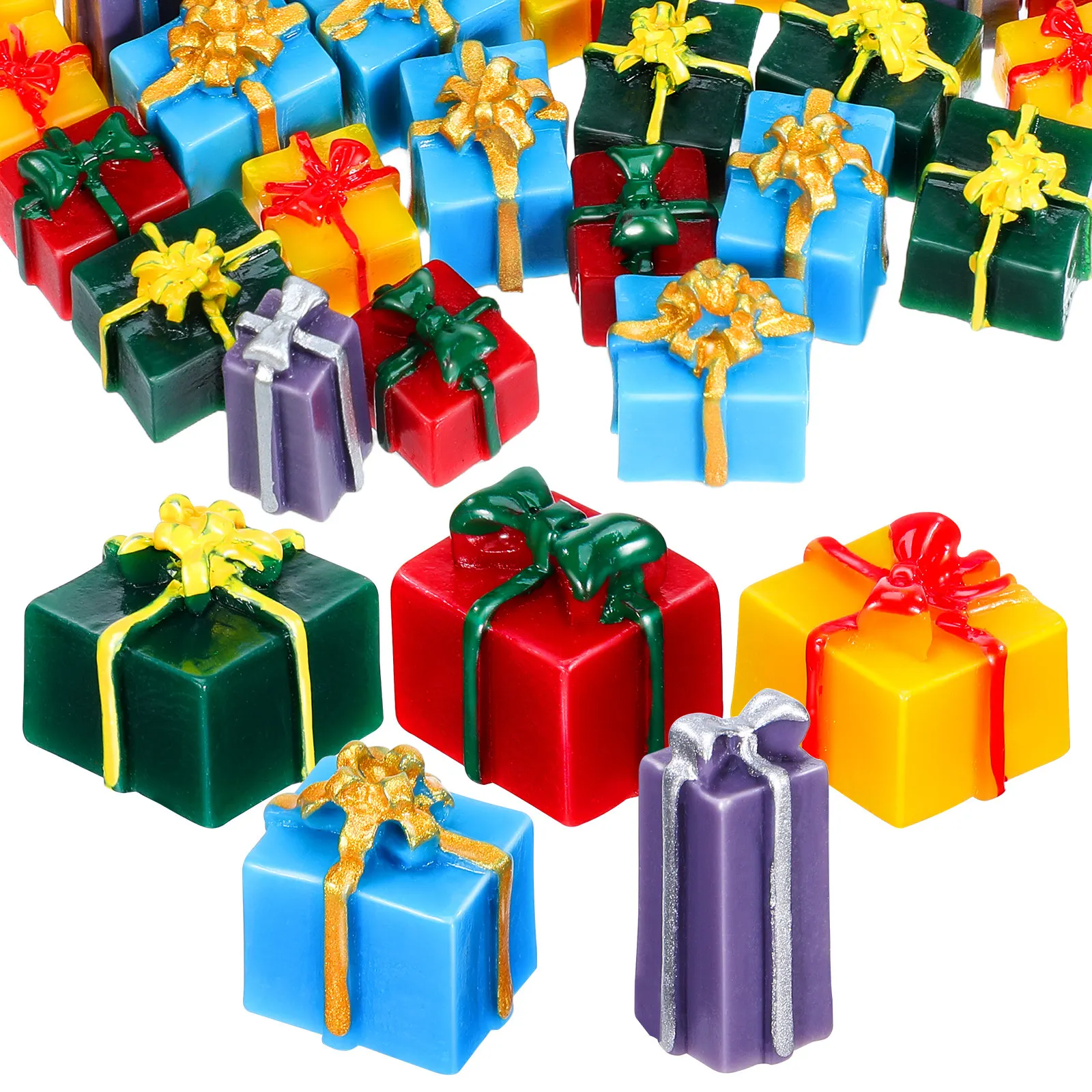 40Pcs Christmas Ornament Set Resin Mini Presents Boxes Perfect for Dollhouse Decoration Tiny Resin Christmas Packages Figurines
40Pcs Christmas Ornament Set Resin Mini Presents Boxes Perfect for Dollhouse Decoration Tiny Resin Christmas Packages Figurines