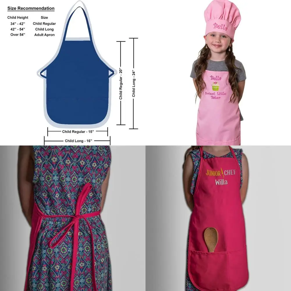Custom Embroidered High-Quality Child Apron & Chef Hat for Boys & Girls Cooking Fun
Custom Embroidered High-Quality Child Apron & Chef Hat for Boys & Girls Cooking Fun