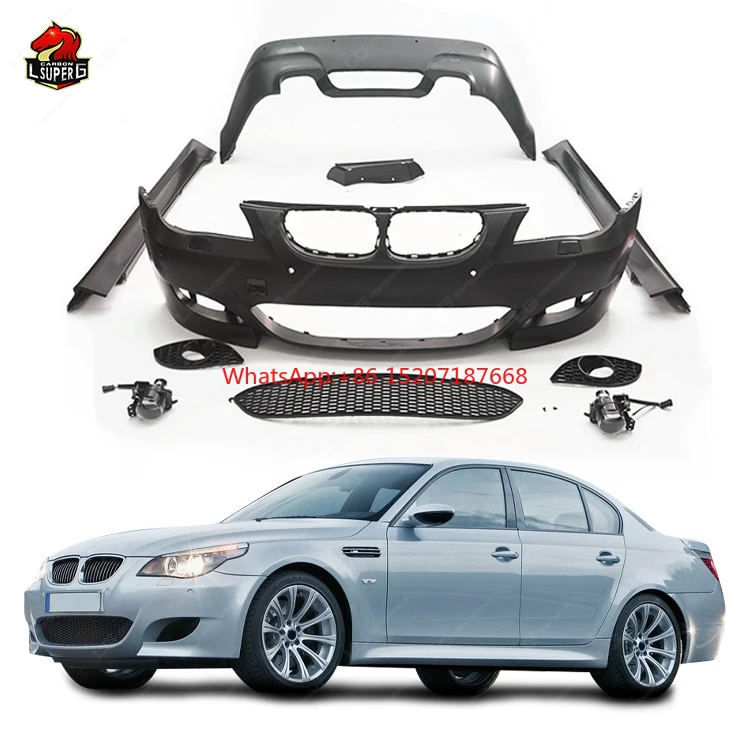 Совершенно новый! Комплект кузова M5 для BMW 5 серии E60, комплект кузова с передним бампером, задним бампером, боковыми юбками
Совершенно новый! Комплект кузова M5 для BMW 5 серии E60, комплект кузова с передним бампером, задним бампером, боковыми юбками