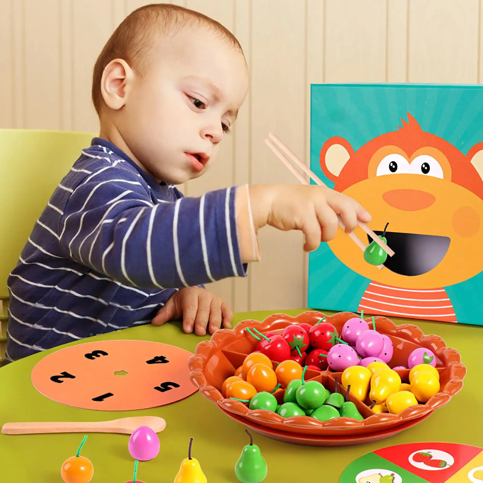 Montessori Fruit Plate Toy Set Educational Toys Fruit Sorter for Gifts
Montessori Fruit Plate Toy Set Educational Toys Fruit Sorter for Gifts