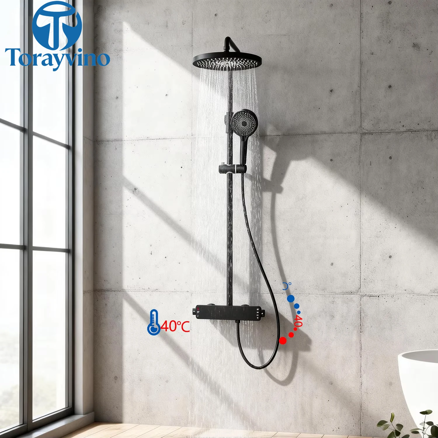 Torayvino Gold Thermostatic Bathroom Shower System Set luxury 3-way Rainfall Head high quality outdoor faucet shower column
Torayvino Gold Thermostatic Bathroom Shower System Set luxury 3-way Rainfall Head high quality outdoor faucet shower column