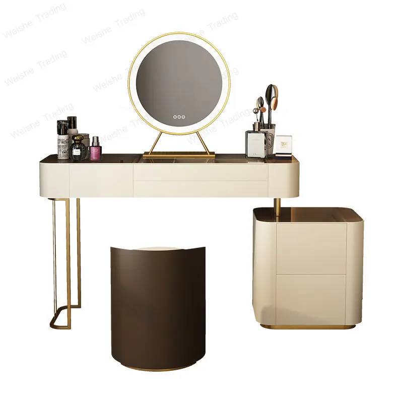 Bedroom Villa Solid Wood Makeup Dresser Modern Small Apartment Drawer Dressing Table Hotel Furniture Vanity Desks
Bedroom Villa Solid Wood Makeup Dresser Modern Small Apartment Drawer Dressing Table Hotel Furniture Vanity Desks