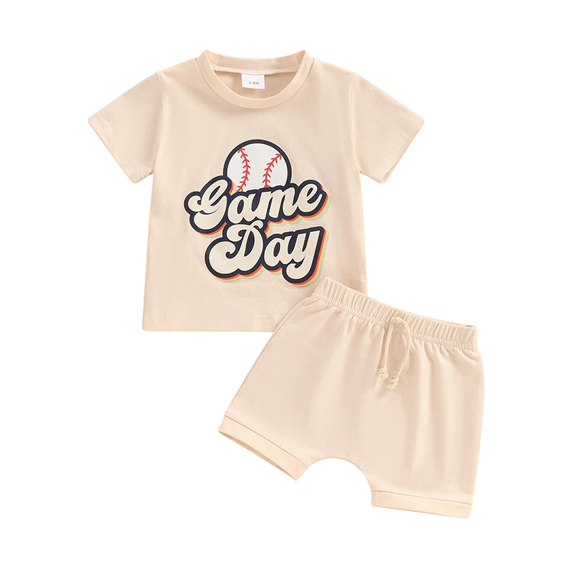 Toddler Boys Summer Shorts Sets Short Sleeve Letter Baseball Print Tops and Drawstring Shorts Sets
Toddler Boys Summer Shorts Sets Short Sleeve Letter Baseball Print Tops and Drawstring Shorts Sets
