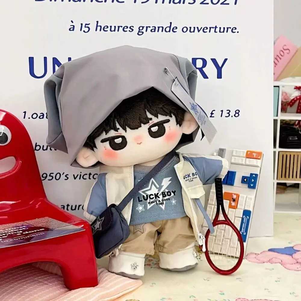 Hoodie 20cm Plush Toy Clothes Baseball Hat Set Overalls Cotton Doll Clothes Mini Shoulder Strap Plush Toy Clothes
Hoodie 20cm Plush Toy Clothes Baseball Hat Set Overalls Cotton Doll Clothes Mini Shoulder Strap Plush Toy Clothes
