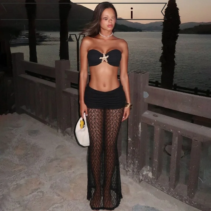 Однотонное кружевное платье с пэчворком, сексуальное, облегающее, длинное, без бретелек, с завязками, летнее, 2025, из полиэстера, цветное
Однотонное кружевное платье с пэчворком, сексуальное, облегающее, длинное, без бретелек, с завязками, летнее, 2025, из полиэстера, цветное