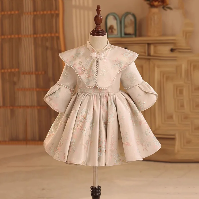 Chinese Princess One Year Old Celebration Dress Children's Zhuazhou Tang Suit National Style New Year Clothes Girls Cheongsam Sp
Chinese Princess One Year Old Celebration Dress Children's Zhuazhou Tang Suit National Style New Year Clothes Girls Cheongsam Sp