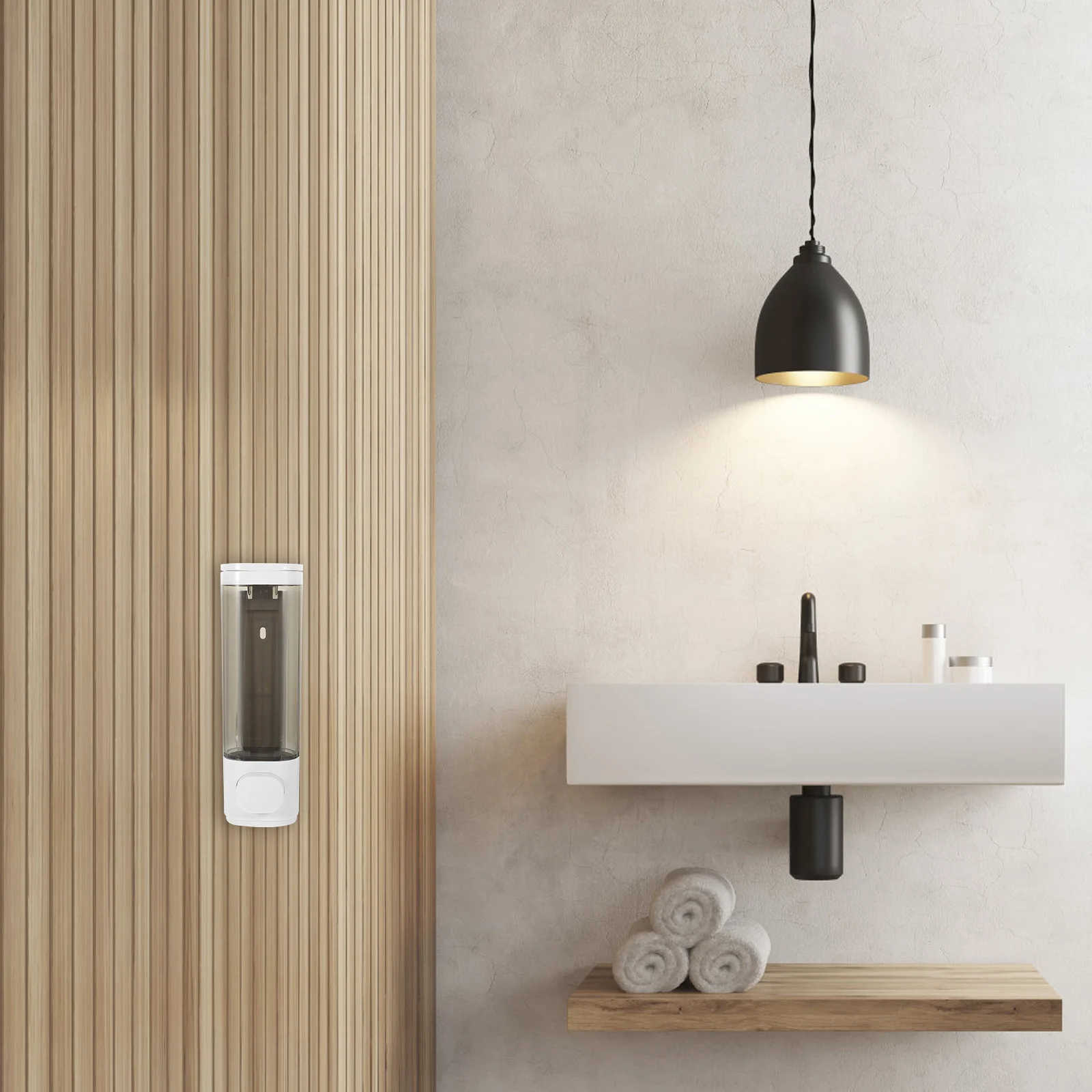 Wall Mount Soap Dispenser Shampoo Hanging Mounted and Conditioner ABS Hand Body Wash 
Wall Mount Soap Dispenser Shampoo Hanging Mounted and Conditioner ABS Hand Body Wash