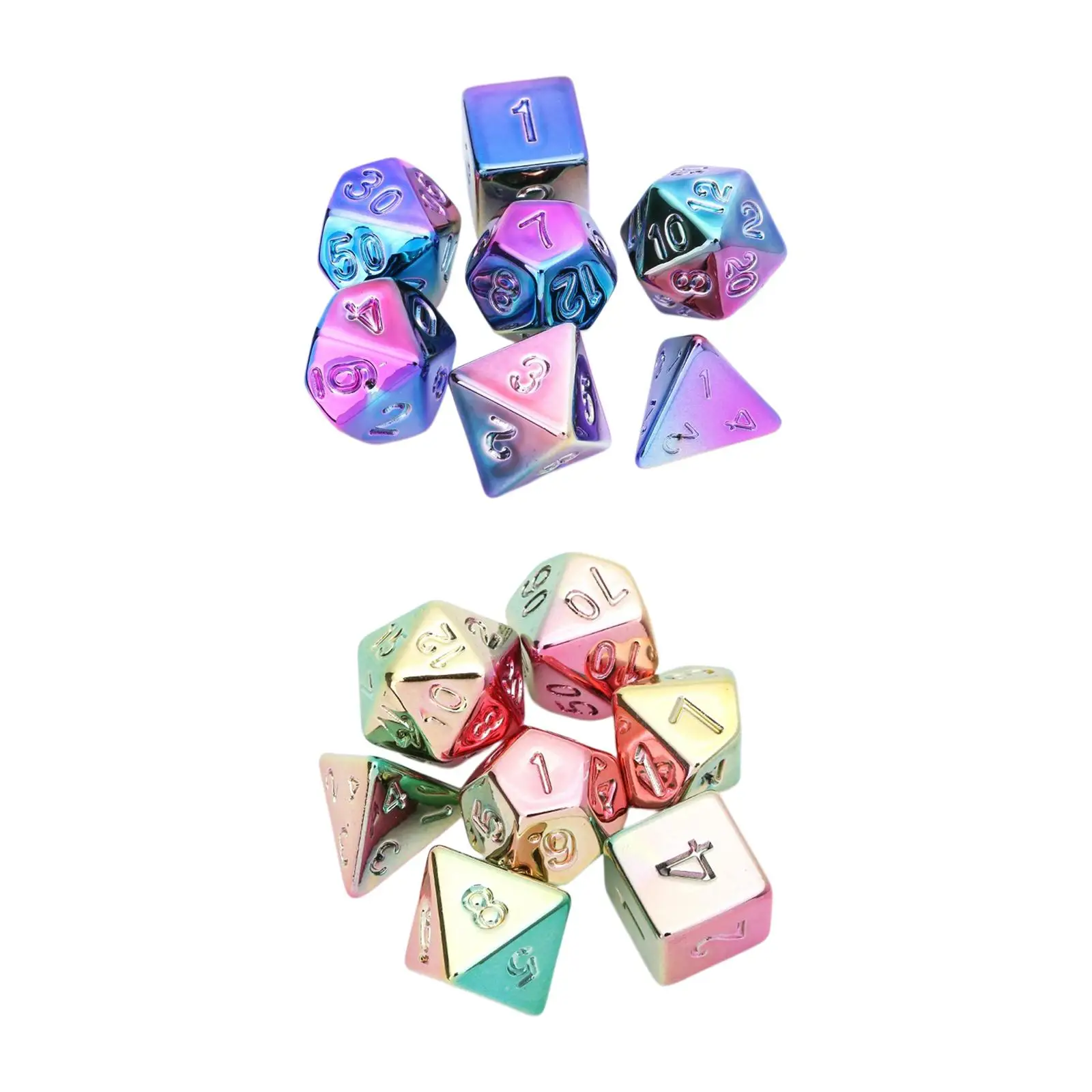 7x Acrylic Polyhedral Dices Set D6 D4 D8 D10 D12 D20 Games for Holiday Drinking Prop
7x Acrylic Polyhedral Dices Set D6 D4 D8 D10 D12 D20 Games for Holiday Drinking Prop