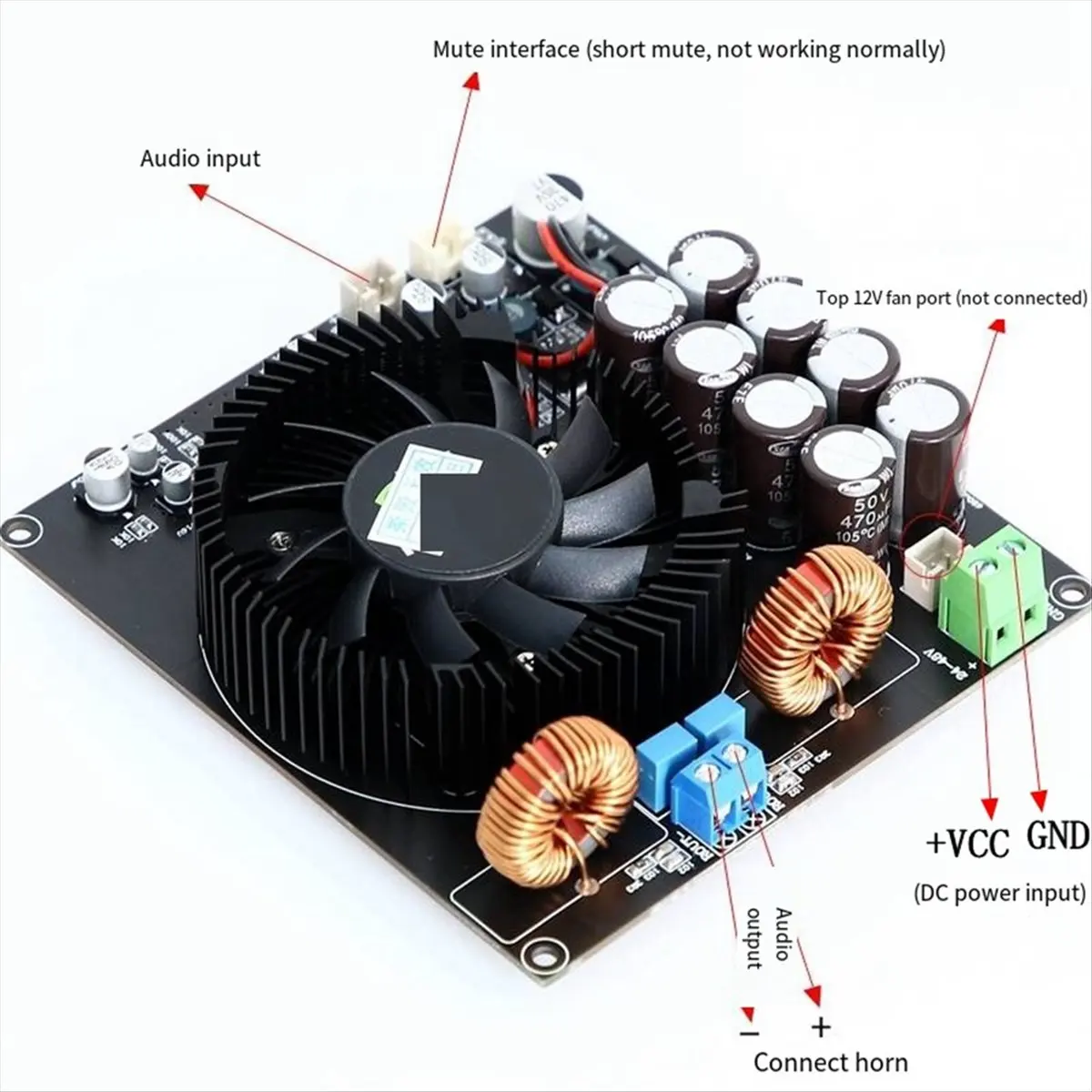 (A23G) 600W TPA3255D Плата усилителя мощности класса D, монофонический аудиоусилитель для домашнего аудио с радиатором
(A23G) 600W TPA3255D Плата усилителя мощности класса D, монофонический аудиоусилитель для домашнего аудио с радиатором