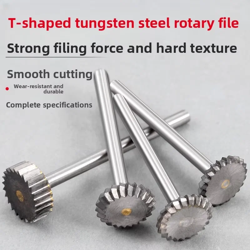 1Pcs Tungsten Carbide Rotary Burr T-Type Round Disc Grinding Head 6mm Shank Wood Carving Tool Milling Cutter for Solid Carbide
1Pcs Tungsten Carbide Rotary Burr T-Type Round Disc Grinding Head 6mm Shank Wood Carving Tool Milling Cutter for Solid Carbide